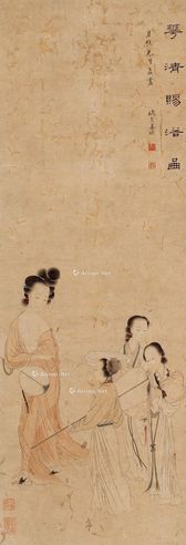 姜埙 华清赐浴图