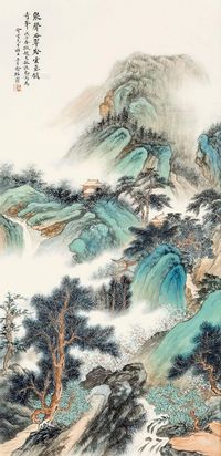 俞子才 山水