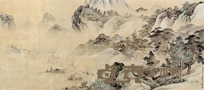 应野平 吴青霞 设色纸本 148×336cm