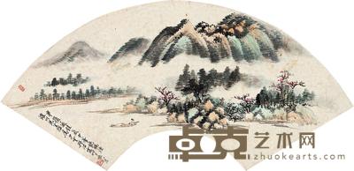 樊浩霖 云山行舟图 19×53cm