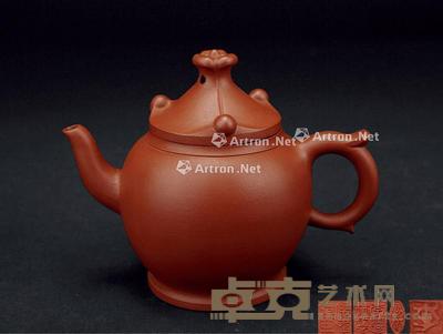 1989年 李园林 红泥迎宾壶 宽13cm；高10cm