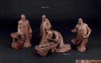 80年代 徐秀棠 四大书法家雕塑