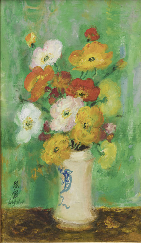 花卉 油画画布