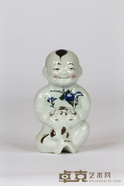 民国 醴陵瓷娃娃      高：23cm