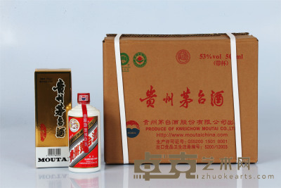 2008年 飞天茅台 酱香型一箱（12瓶）  酒精度：53° 容量：500ml