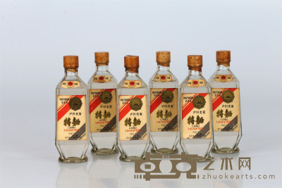 1987年 泸州老窖特曲6瓶  酒精度：52° 容量：500ml