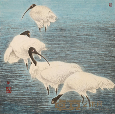 张孝谦 鹤 64cm×64cm 约 3.7 平尺