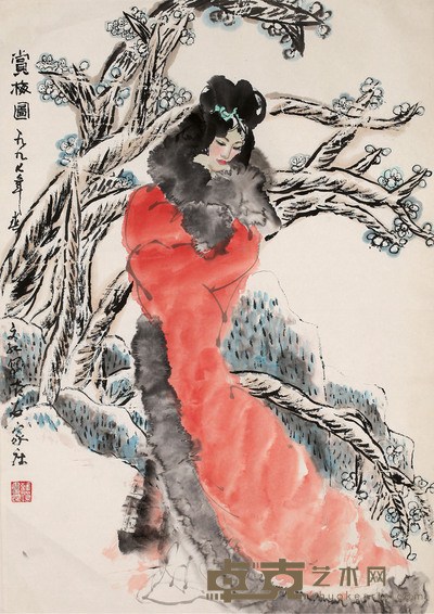 韩文红 花鸟 98cm×71cm 约 6.3 平尺