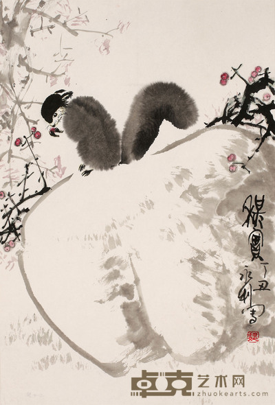 魏永利 松鼠 69cm×46cm 约 2.9 平尺
