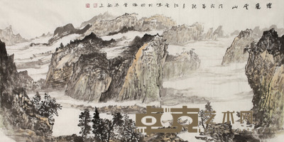 汤江云 山水 68cm×130cm 约 8 平尺