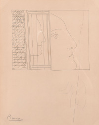 巴勃罗 . 毕加索  《侧脸女人》