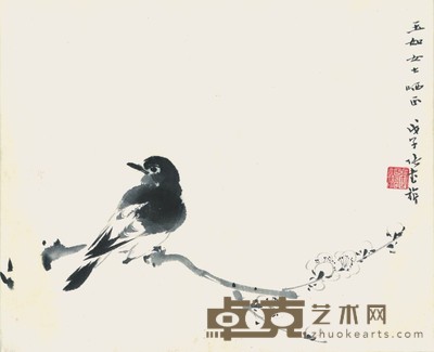 张书旂 疏香逸迹 22×26cm