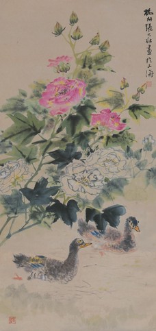 张大壮 芙蓉双凫 