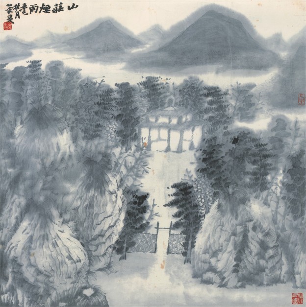 张谷旻 山庄烟雨  