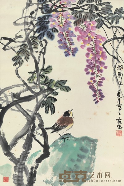 徐家昌 珠琲闌干 69×48cm