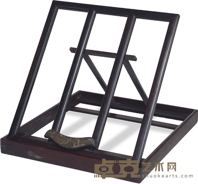 清·紫檀帖架 长:51cm 宽:46.3cm