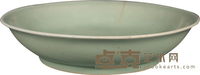 清·康熙粉青釉盘 D：21cm