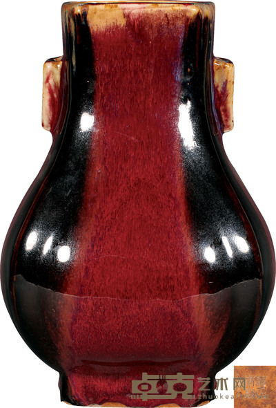 清·窑变釉尊 H：27.2cm