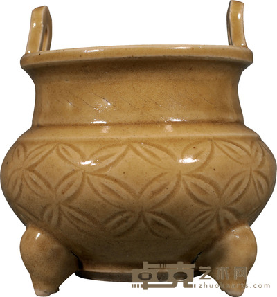 明·龙泉钱纹炉 H:14.5cm