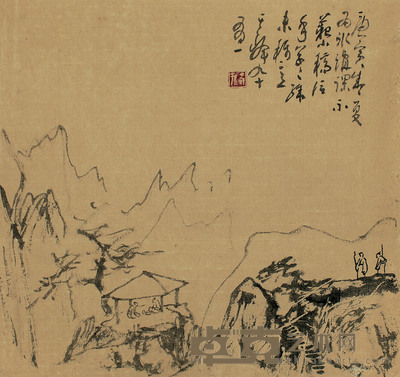孙其峰 访友图 40cm×41cm 约 1.5 平尺