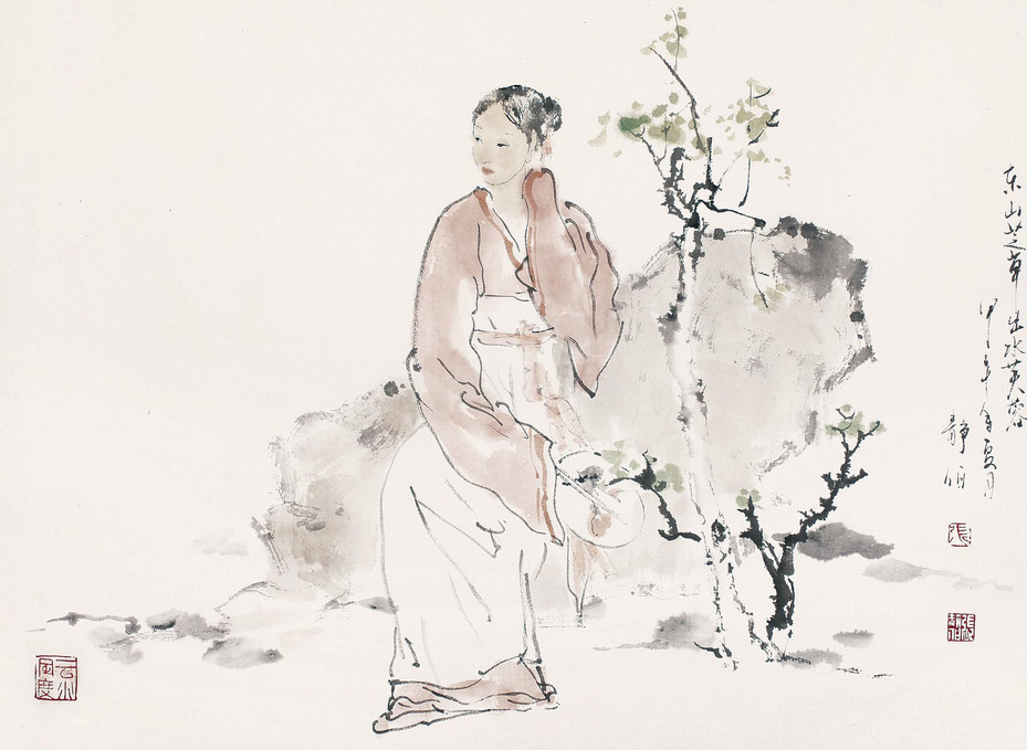 张静伯  东山兰草  出水芙蓉