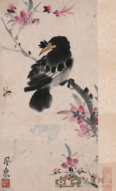 郭风惠 花鸟 32cm×16.5cm 约 0.5 平尺