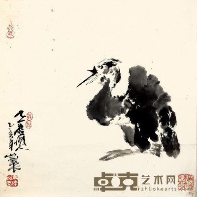 吴伟山 花鸟 68×68cm