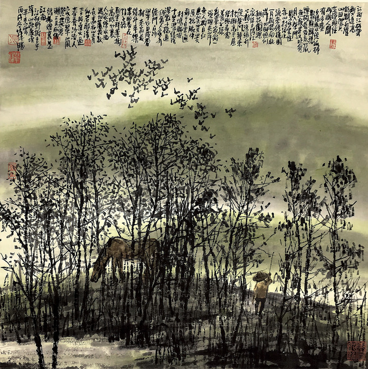 张华胜 山水
