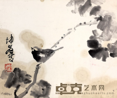 卢坤峰 花鸟 28×34cm