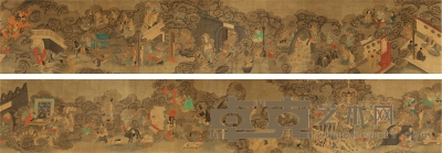 佚名彩绘《地狱图》 50.5×552cm