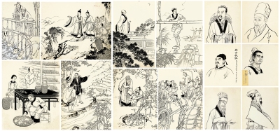 刘凌沧 黄 均等《中国古代科学家的故事》 插图原稿五十三帧