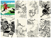 贺友直 《中国历史故事》 插图原稿六帧