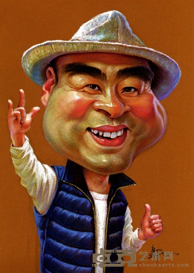 郭 冶  李笠先生肖像画 38×29cm