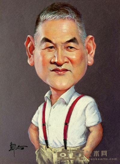 郭 冶  易苏昊先生肖像画 38×28cm