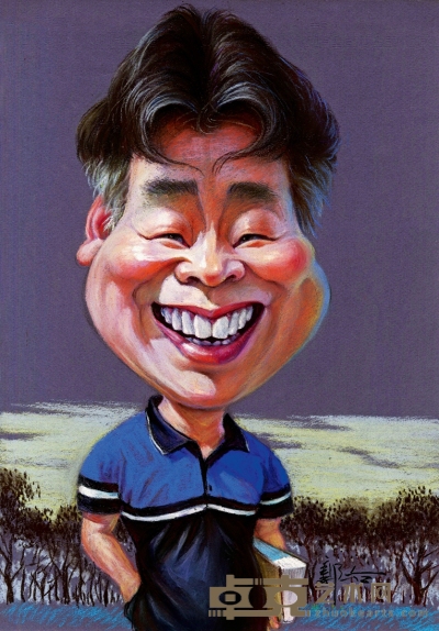郭 冶  黄柏林先生肖像画 39×28cm