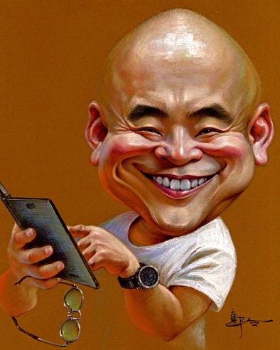 郭 冶  上明先生肖像画