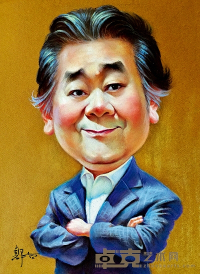 郭 冶  谢宏中先生肖像画 37×28cm