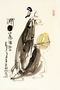 朱新建（1953-2014） 济公活佛像