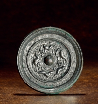 隋·青铜跑兽铭文镜