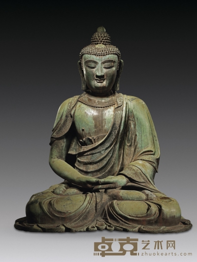 明早期·铜阿弥陀佛坐像 高：130cm