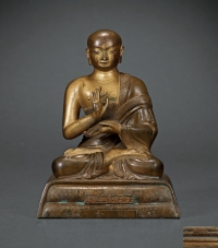 清乾隆·铜「六品佛楼」迦舍佛坐像
