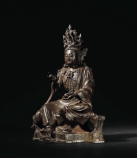 明·铜地藏菩萨坐像