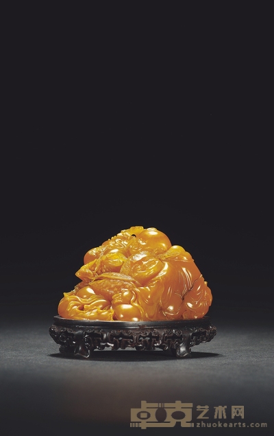 林东作田黄石和合二仙摆件 5.7×2.9×5.9cm;92.3g