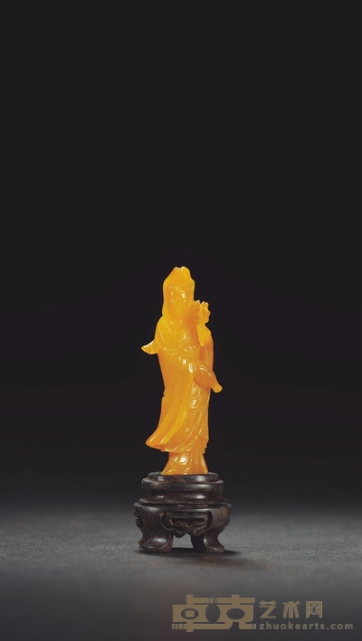 田黄石观音摆件 高5.1cm