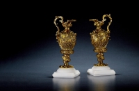 19世纪制 法国铜鎏金圣杯 