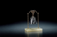 1920年制 铜鎏金水晶餐铃