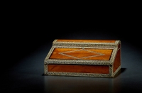 1900年制 樟木镶嵌珍贵材质小型写字台