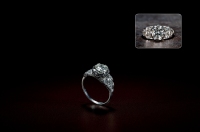 爱德华时期 蕾丝工艺钻石戒指