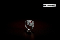 1950年制 走珠设计红宝石戒指