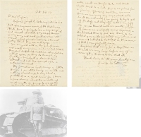巴顿 一战期间致父亲有关立志加入坦克装甲部队之家书
